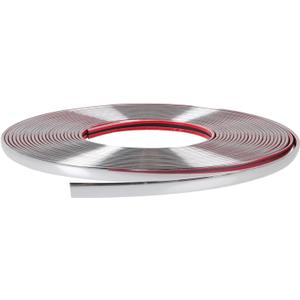 Automotive Chrome Trim Molding, 0.25 inch Wide DIY Moulding Trim Strip Line Decoration for Car or Truck Door Window Side Scratchproof (16.4 ft, Silver)