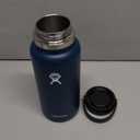 Hydro Flask Water Bottle - Insulated Stainless Steel - Wide Mouth Flex Lid, Non Spill, Leakproof and Refillable in 32 Oz Indigo Blue