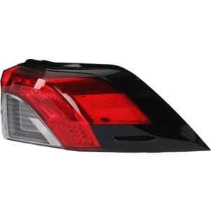 Dasbecan Right Passenger Side Outer Tail Light with Wire Harness Compatible with Toyota RAV4 2019 2020 2021 Replace 81550-0R090 TO2805148 Rear Brake Lamp (No bulb inside)