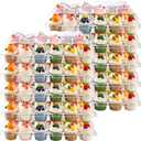 NPLUX 24 Count Cupcake Containers 10 Pack Cupcake Holders with Detachable Tall Dome Lids Clear Plastic Stackable Cupcake Boxes for 240 Cupcakes, BPA Free, Standard Size