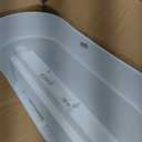 Bloomers Railing Planter with Drainage Holes 24" Weatherproof Resin Planter Polyethylene plastic - White, 24.3 10.5 9.5 inches