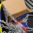 Snow-Chains Auto Fixing 1 Min Quick Fit Easy Installation Tire-Chains, Portable Reusable Universal Emergency Tire Traction Chain for Passenger Car, Pickup Trucks and SUV - Set of 2