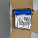 Shimeyao 8 Inches Keel Roller Assembly Kit for Boat Trailers with Roller and Bracket and Mounting Bolts Blue Keel Roller Kit Galvanized Steel Boat Keel Trailer Rollers for Boat Easy Water Launch