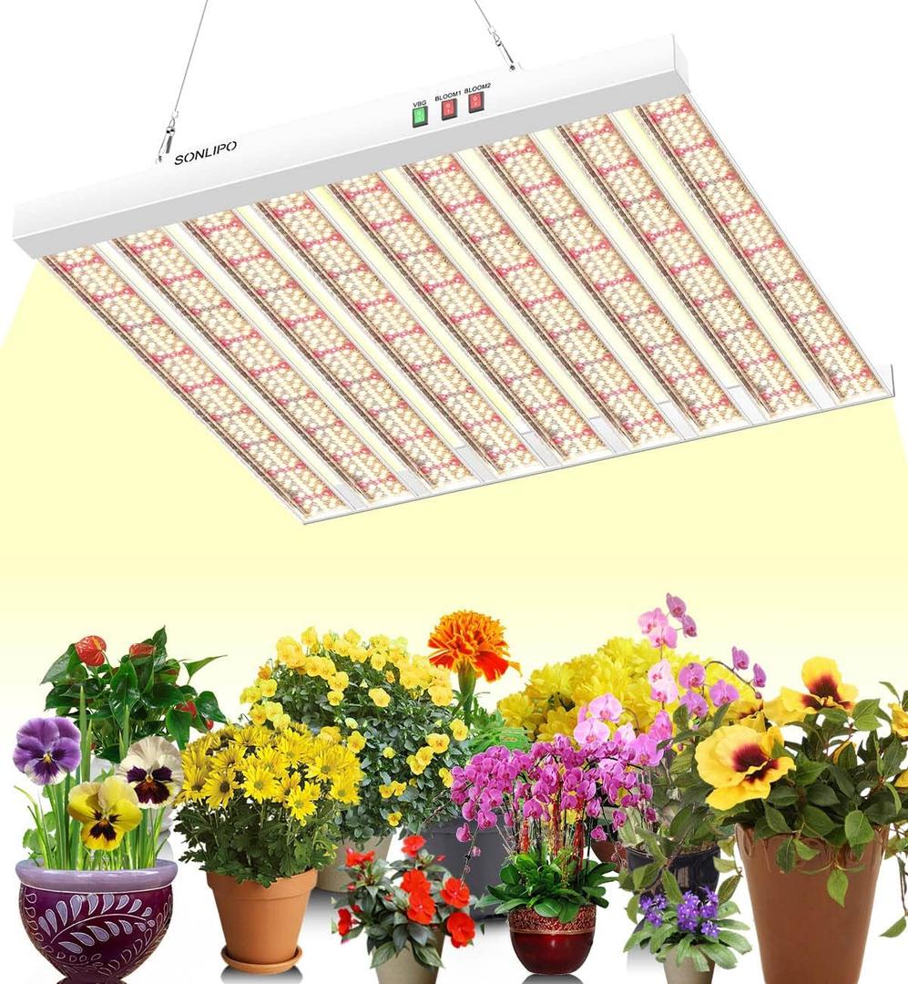 2024 New SPF4000 400W LED Grow Light 5x5ft Coverage with New Diodes & IR Lights Full Spectrum Veg Bloom Growing Lamps for Indoor Plants Seeding Flower Led Plant Light Fixture, Size: 400