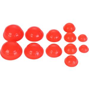 12 Piece Cupping Set Vacuum Cupping Therapy Set Stronger Suction for Myofascial Massage, Muscle, Nerve, Joint Pain Relief Facial Body Massage, Pain Relief, Muscle Relaxation Joint PainRed