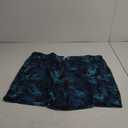 BRISIRA Mens Swim Trunks Swim Shorts 7 inch Compression Liner Bathing Suit Beach Shorts Swimwear Stretch Quick Dry Pockets (5X-Large, Bluetropical)