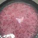 50 Petite Preserved Roses, Designer Round Box, Real Forever Roses Last 1+ Year, Premium Gift for Women, Wife, Girlfriend, Mothers Day, Birthday, Anniversary, Valentines Day (Pink)