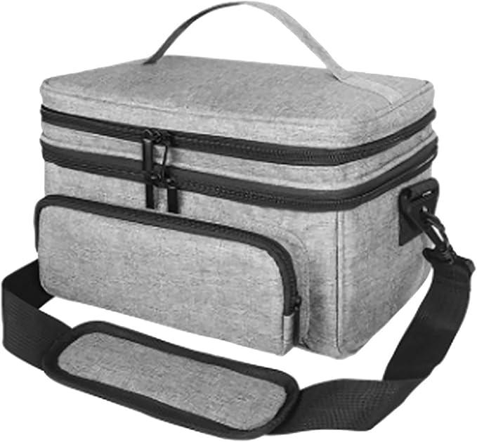 Insulated Medicine Storage Pouches Expandable Zippered Compartments Bottle Organiser Travel Friendly Organiser