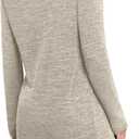 Yincro Womens Lightweight Cardigan Long Sleeve Open Front Casual Sweater Cardigans with Pockets (Beige, XL)