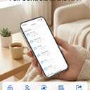 Smart Deadbolt Lock, Fingerprint Keyless Entry Door Lock App Control, Electronic Touchscreen Keypad, Auto Locking, IP54 Weatherproof, Easy Install Digital Deadbolt for Front Door
