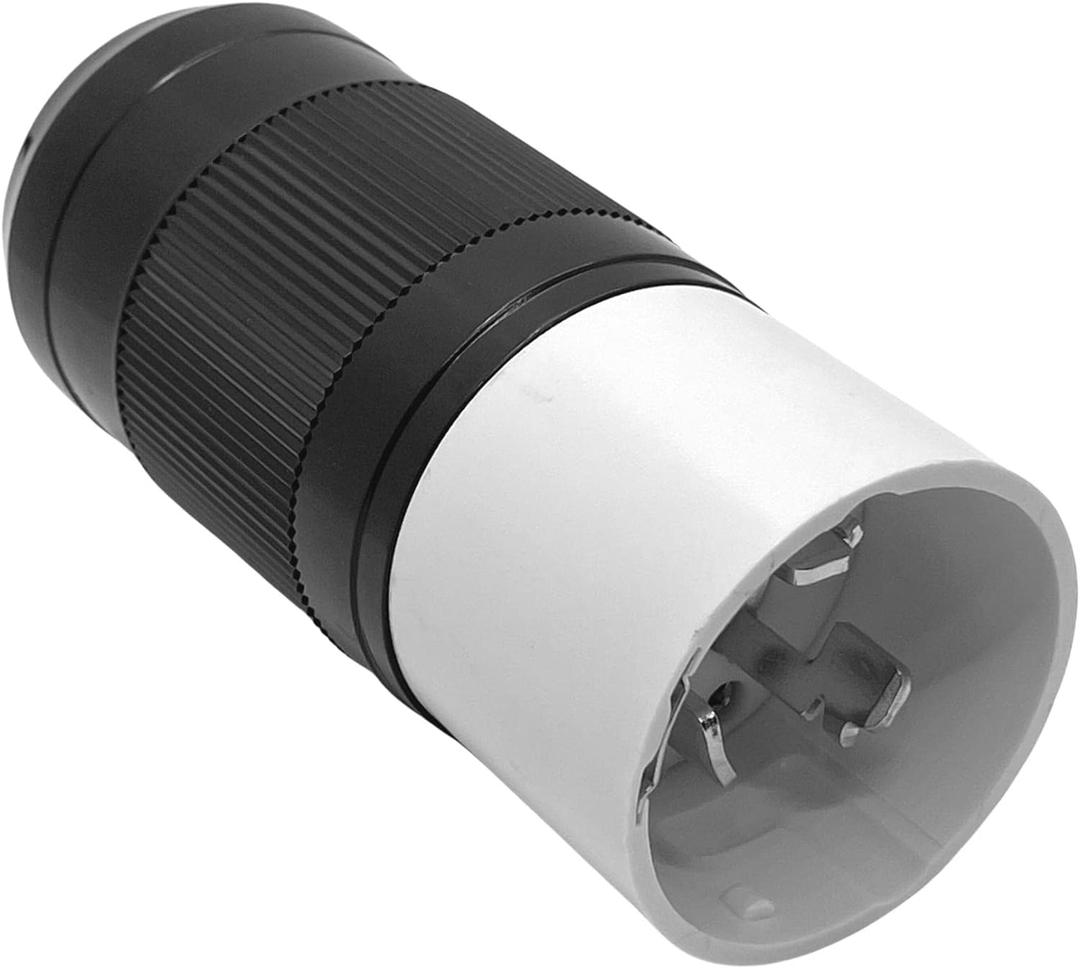 Sintron Generator Male Connector 50 Amp NEMA SS2-50P, USA/Canada Marine 4-Pin Straight Blade Plug, 3 Pole 4 Wire Grounding 125V/250V, ETL Listed, Twist Locking Plug 50A CS6365 12500 Watts