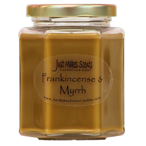 Frankincense & Myrrh Scented Blended Soy Candle (8 oz)