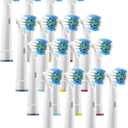 Toothbrush Head Compatible with Oral B - 16 Pack Replacement Electric Toothbrush Heads Deep and Precise Cleaning Brush Heads Toothbrush Heads Compatible with Oral B Braun