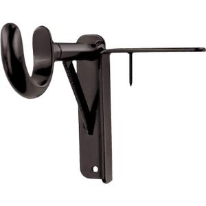 Spark Innovators Bronze Tap Bracket - Hang Curtains in 30 Seconds! No Drill Instant Curtain Rod Brackets - Fits 1.25", Holds 30 lbs, As Seen on TV, Set of 2