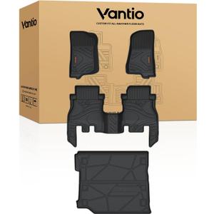 Floor Mats for 2018-2026 Jeep Wrangler JL 4-Door with Subwoofer
Custom Fit TPE All Weather Waterproof Floor Liners Full Set with Cargo Liner (NOT for JK / 2-Door/PHEV)