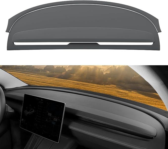 Silicone Dashboard Cover Mat for Tesla Model Y Juniper 2026 2025
Dashboard Pad Covers, Anti-Glare UV-Proof Dash Mat, Dustproof Dash Sunshield Protector Cover, Interior Accessories, Black