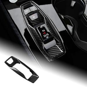AIRSPEED Hard Carbon Fiber for Audi 2025 A3 A5 A6 Q5 Q6 SQ5 SQ6 RS3, 2024 2025 Q4 e-tron Car Gear Shift Panel Cover Center Console Gearbox Panel Interior Trim Accessories, Black