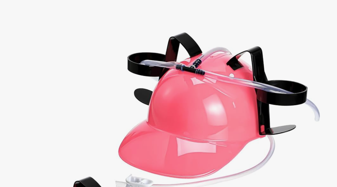 1 Pc Juice Hat Funny soda Hat Helmet Adjustable can Holder Soda Cap with Straw for Christmas Party Gifts