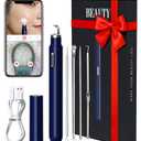 Visual Blackhead Remover Tools with Camera,Pimple Popper Extractor Tool Kit with Camera 20X 1080P Pore Cleaner Acne Comedone Whitehead Extractor Kit for iPhone/Android (Blue)