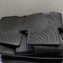 Floor Mats for Hyundai Sante Fe 7 Seater 2024 2025 (Not Hybrid) All Weather Sante Fe Floor Mats for Hyundai Sante Fe Accessories 2024 2025 TPE Cargo Mat with Backrest Mat Black