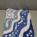 Coastal Bathroom Rugs Beach Ocean Wave Bath Mat Nautical Rug, Cute Colorful B...