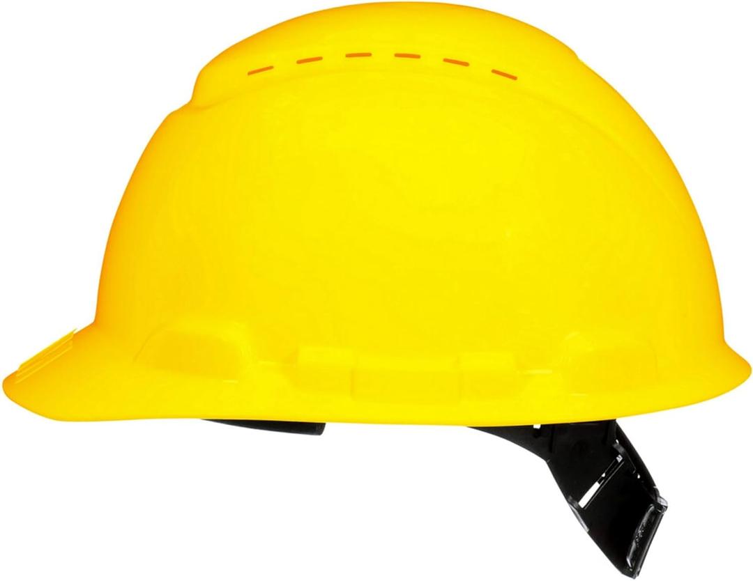 3M Vented Hard Hat, with Pinlock Adjustment, Yellow, 12/case