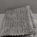 OTOB Dog Couch Covers for 3 Cushion Washable Non Slip Plush Pet Friendly Bed Mat Sofa Cover for Dogs, All Seasons Cozy Soft Fuzzy Furniture Protector Sofa Slipcovers (Gray, 27.6" x 59.1")