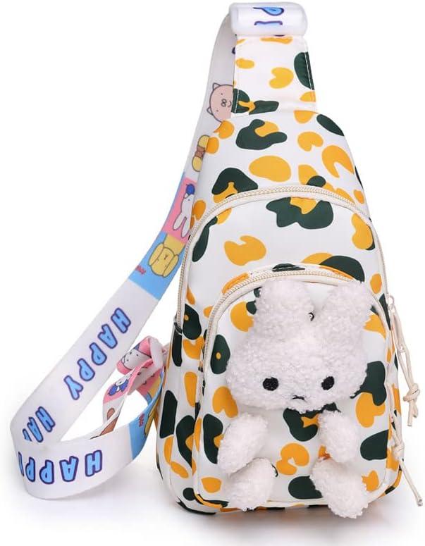 Hiflyer Kids Sling Bag - Kawaii Backpack & Crossbody Bag for Girls (Green)