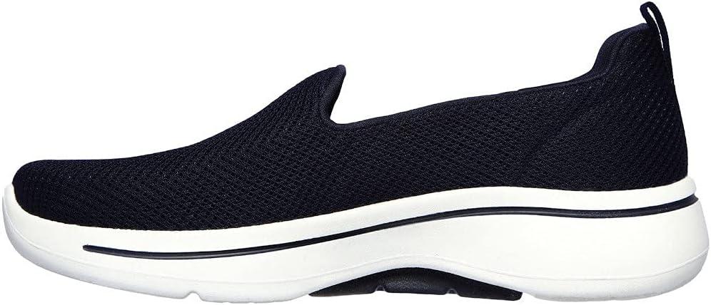 Skechers Women's Go Walk Arch Fit Grateful (8, Navy/White)