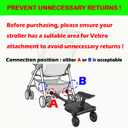 Universal Stroller Board with Detachable Seat, 2 in 1 Buggy Board Suitable for Most Brands of Strollers, Holds Children Up to 55 lbs