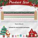 woric Christmas Wrapping Paper Jumbo Rolls Cute Sage Green White Bows Snowman and Red Stripes Design Gift Wrapping Paper for Holiday - 4 Rolls - 30 Inch x 120 Inch(10ft) Per Roll