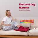 Gintao Electric Heated Foot Warmers for Men and Women,Foot Heating Pad Electric with Fast Heating Technology,Heating Pad Feet Warmer Auto Shut Off with 3 Temperature Setting,2220 inches,Red