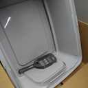 IRIS USA Cat Litter Box Large Open Top with High Sided Walls Tall Scatter Shield Scoop Included Easy Clean Plastic Pan Stain Resistant for Big Cats Kittens Indoor Multi-Cat Households
