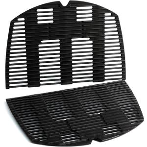 Q3200 Grill Grates Replacement Parts for Weber Q300 Q 3200 Q3000 Q320 Q 300 Q 320 Q 3000 Grill Parts Cast Iron Cooking Grates 57060001 586002 404341 426001 7646 Cooking Grids Accessories 2 Pcs
