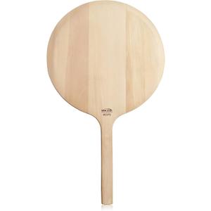 New Star Foodservice 50370 Restaurant-Grade Wooden Pizza Peel, 19" L x 19" W Plate, with 14" L Wooden Handle, 33" Overall Length (19" x 33")