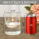 SUPMIND 12Pcs Glass Cylinder Vase for Centerpieces 5 Inch Clear Flower Vases Bulk, Glass Hurricane Candle Holder Small Floral Vases for Table, Floating Candle Vase for Wedding Home Dcor