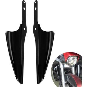 Motorcycle Fork Mount Wind Deflectors Fit for Harley Road King Street Glide Electra Glide FLHT FLHR FLHX 1995-2024 (Black)