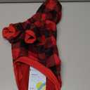 KOOLTAIL Dog Christmas Hoodie for Small Medium Large Dogs - Red Plaid Dog Christmas Outfit Sweater with Hat & Pocket for Cold Winter, Warm Soft Hooded Sweatshirt Clothes for Puppy Cats Girls Boys S