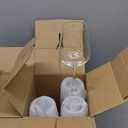 C CREST Wine Glasses Set of 8, 12oz, Lead-free, Clear, Durable Glassware