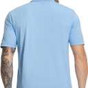 MICHEL ROUEN Mens Polo Shirts Heather Jacquard/Print/Striped Performance Moisture-Wicking Casual Collared Golf Shirts for Men (Blue, XXL)