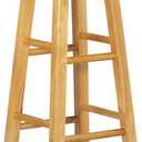 Linon Binya Natural 24" Counter Stool with Round Seat