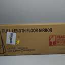 Arched Full Length Mirror, 56"x15" Standing Body Mirror for Wall, Gold