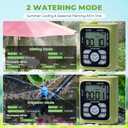 HOMENOTE Misting Cooling System with Timer, 26FT Misting Hose+7 Brass Nozzles+3/4" Brass Adapter+Water Timer with Mist Mode & Irrigation Mode, Outdoor Misters for Patio Cooling and Garden Watering