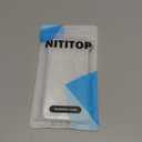 NITITOP Compatible with iPhone 14 Plus Case Cute Clear Durable Ribbon Bowknot Pattern for Girls Women Soft TPU Transparent Full Camera Lens Shockproof Protective Phone Cover - White