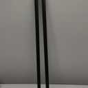 2PCS Shower Door Bottom Seal Strip, Black PVC, 36" Length, Fits 10mm Thick Glass, Prevents Leaks & Water Damage, Easy Installation, No Adhesive Required (Black, 36in for 3/8"(10mm) Door)