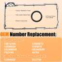 12612350 Oil Pan Gasket & B32790 Oil Pump Pickup Tube Gasket Compatible with 4.8L 5.3L 6.0L Chevy Silverado Suburban Tahoe Trailblazer GMC Sierra Yukon Cadillac Escalade - Replaces 12580672 OS30693R