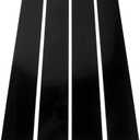 4 Pcs Window Pillar Posts Molding Cover Door Trims Door Window Trim Anti Scratch Stickers for Dodge Ram 1500/2500 / 3500 2009-2018 | Black