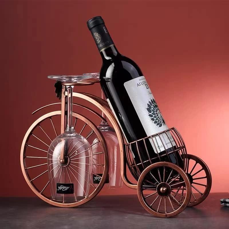 Single Bike Wine Bottle Holder with Glass holer (Large)