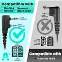2 Pin FBI Earpiece/Headset for Walkie Talkie with Clear Sound PTT MIC&Soft and Comfort Acoustic Tube for UV-5R BF-F8HP BF-888S, Kenwood TK3230 Two Way Radio (1 Pack)