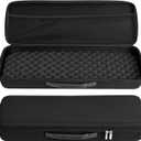 Portable Waterproof Hard EVA Case for Fishing Tackle Storage, 21 inch Fishing Rod Reel Organizer Bag Travel Carry Case Bag, with Foam Interior Shockproof, 21.26 x 7.48 x 3.54 inches